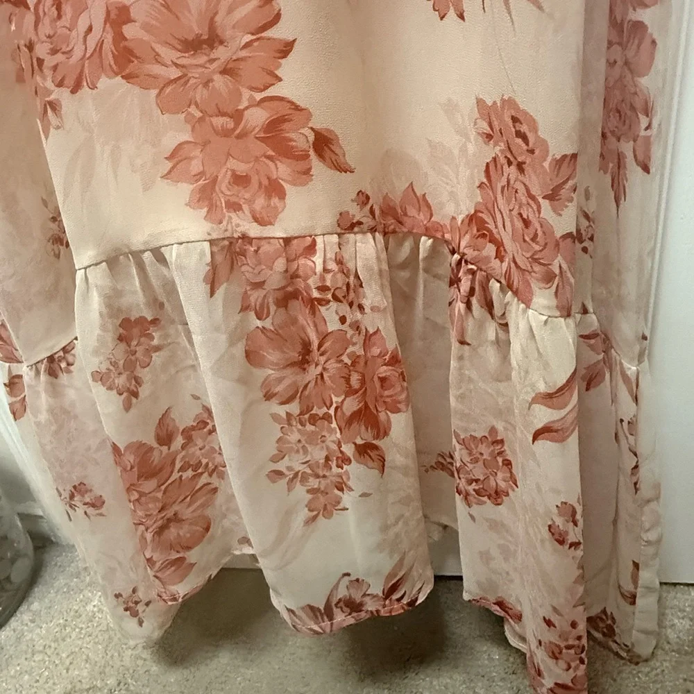 Baltic Born Floral Long Sleeve Dress in Pink and Red - Picture 10 of 16